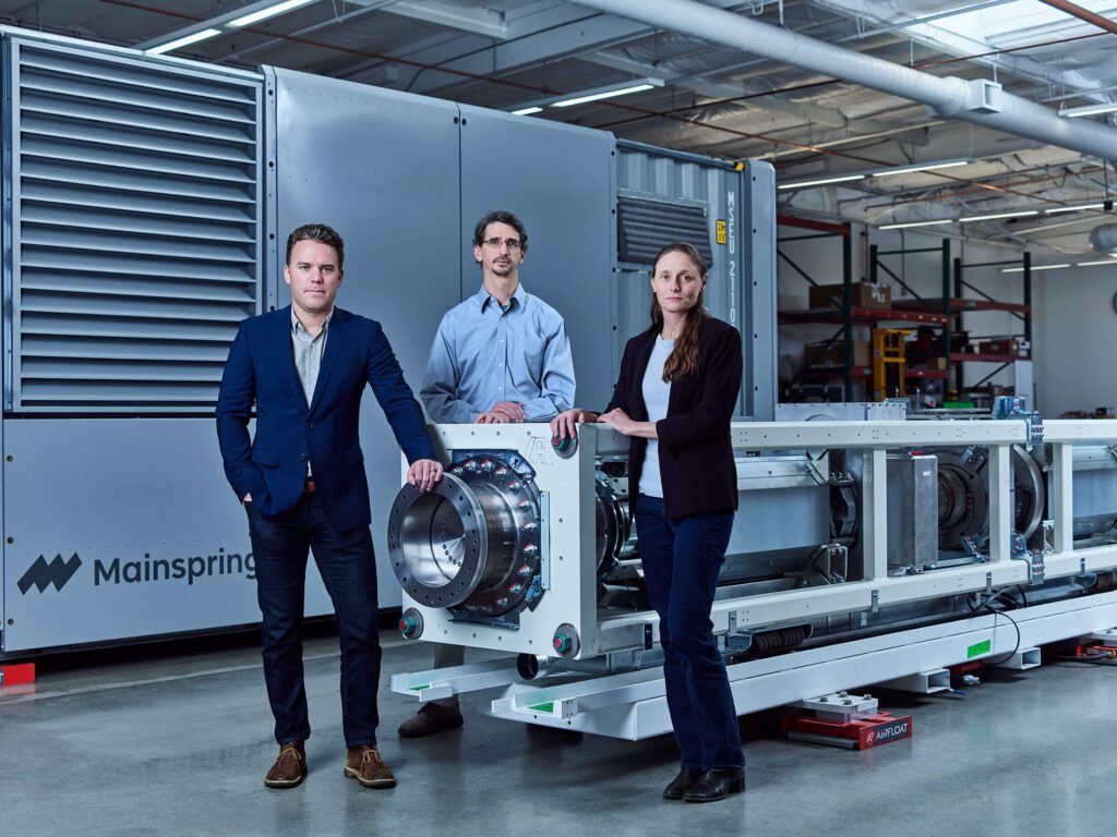 three engineers from Stanford launched Mainspring Energy